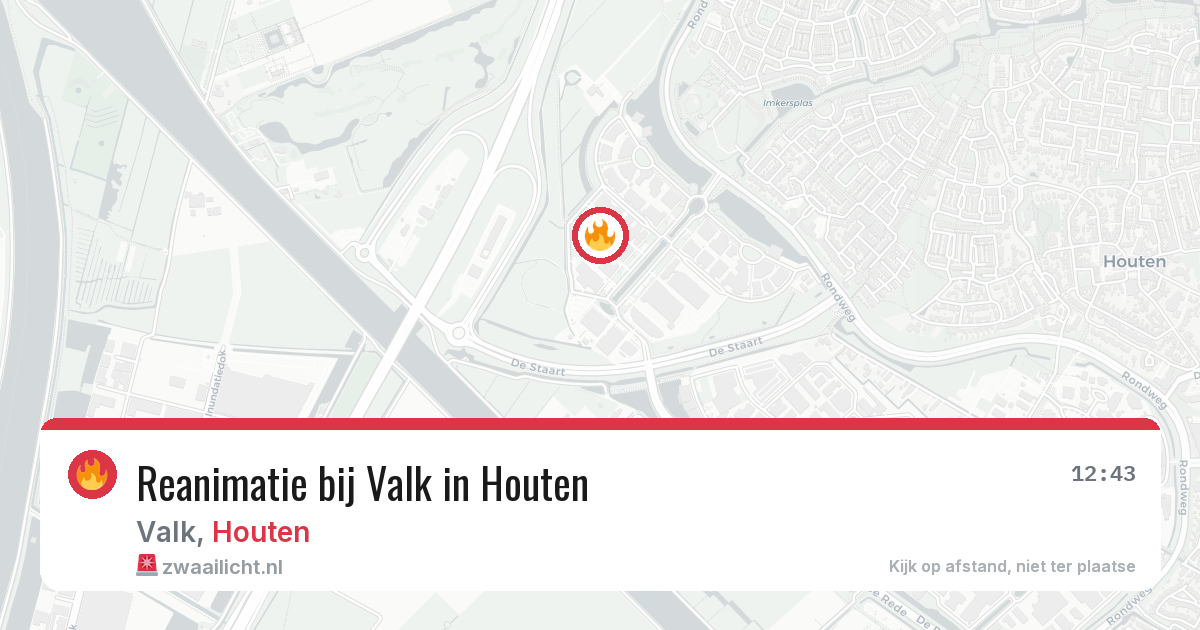 Reanimatie bij Valk in Houten — 23 apr 2026