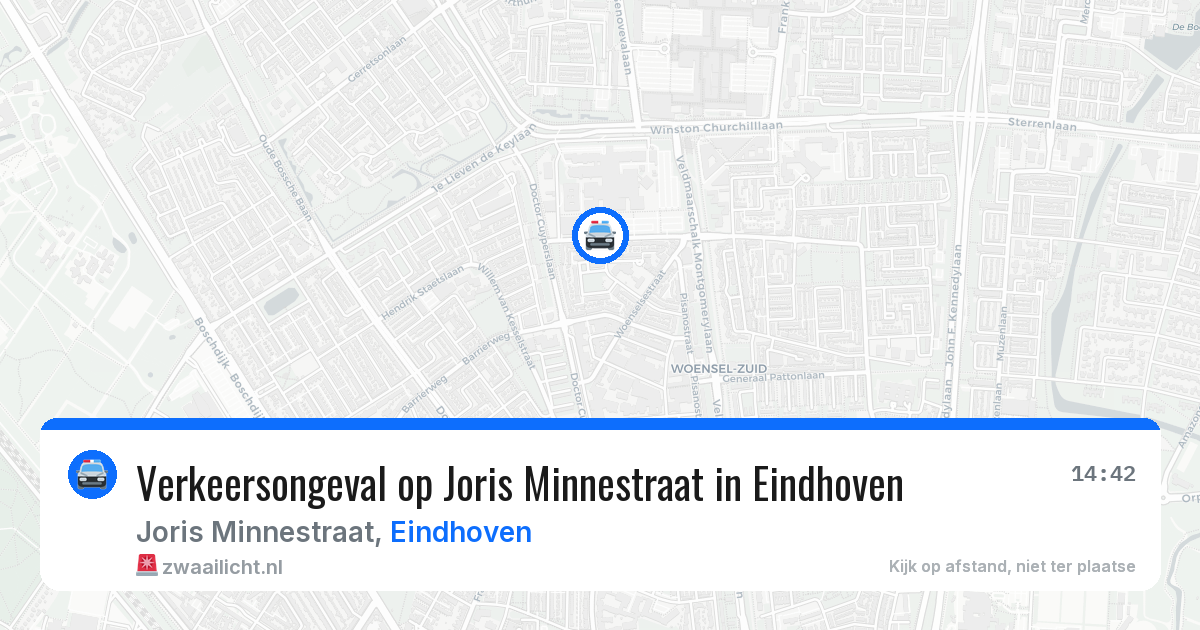 Verkeersongeval op Joris Minnestraat in Eindhoven — 17 mrt 2026