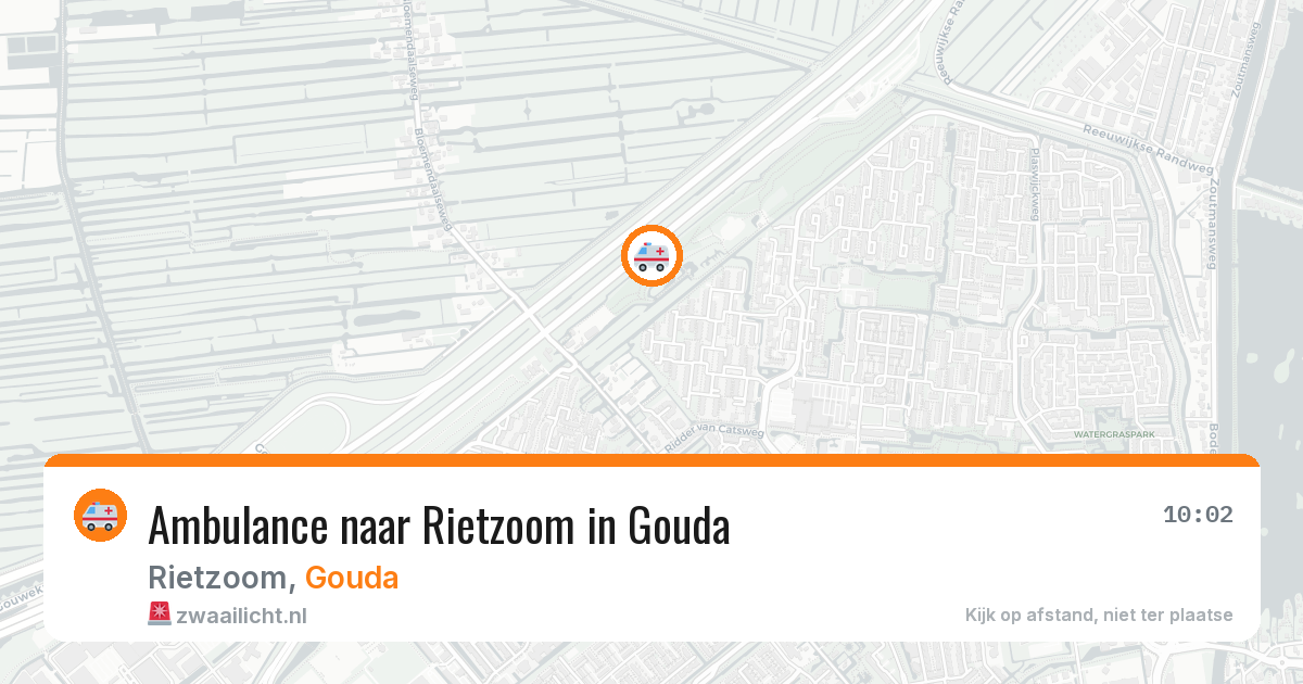 Ambulance naar Rietzoom in Gouda — 9 feb 2026
