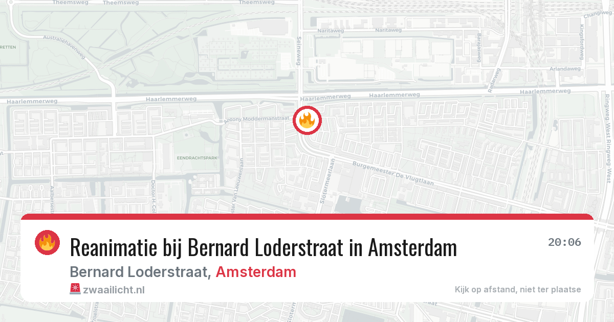 Reanimatie bij Bernard Loderstraat in Amsterdam — 6 jul 2026