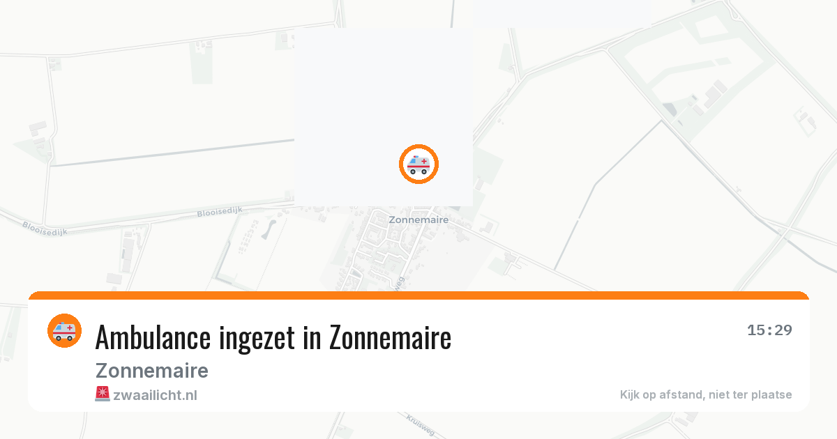 Ambulance ingezet in Zonnemaire — 16 jul 2026
