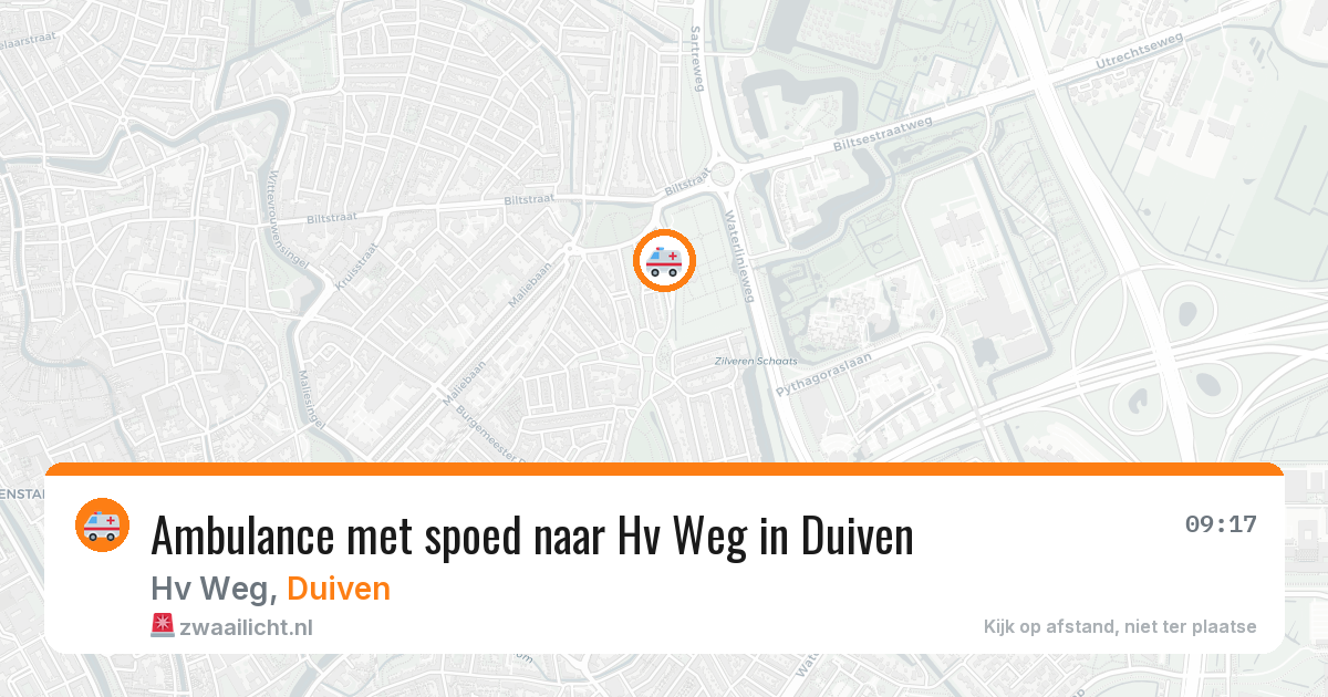 Ambulance met spoed naar Hv Weg in Duiven — 30 apr 2026