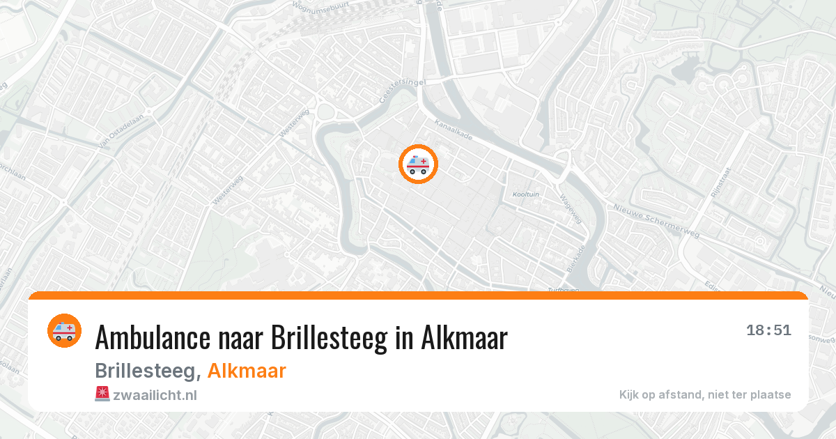 Ambulance naar Brillesteeg in Alkmaar — 13 aug 2026