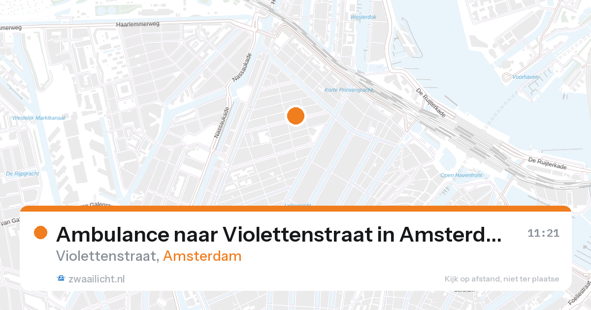 Ambulance naar Violettenstraat in Amsterdam — 27 aug 2026