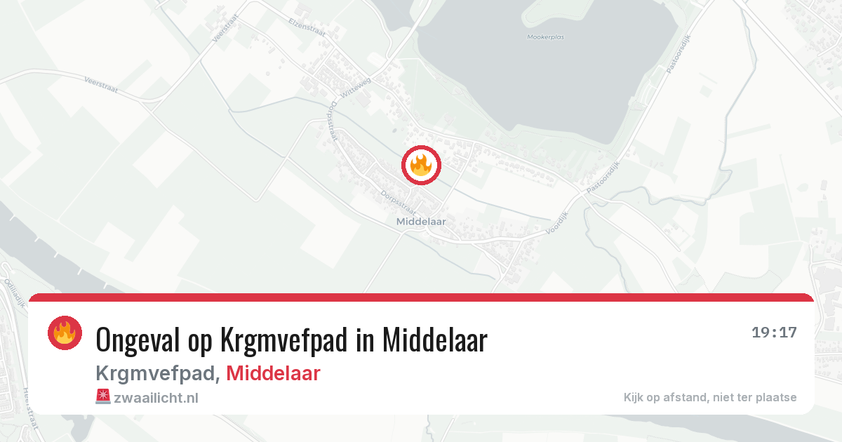 Ongeval op Krgmvefpad in Middelaar — 25 jun 2026