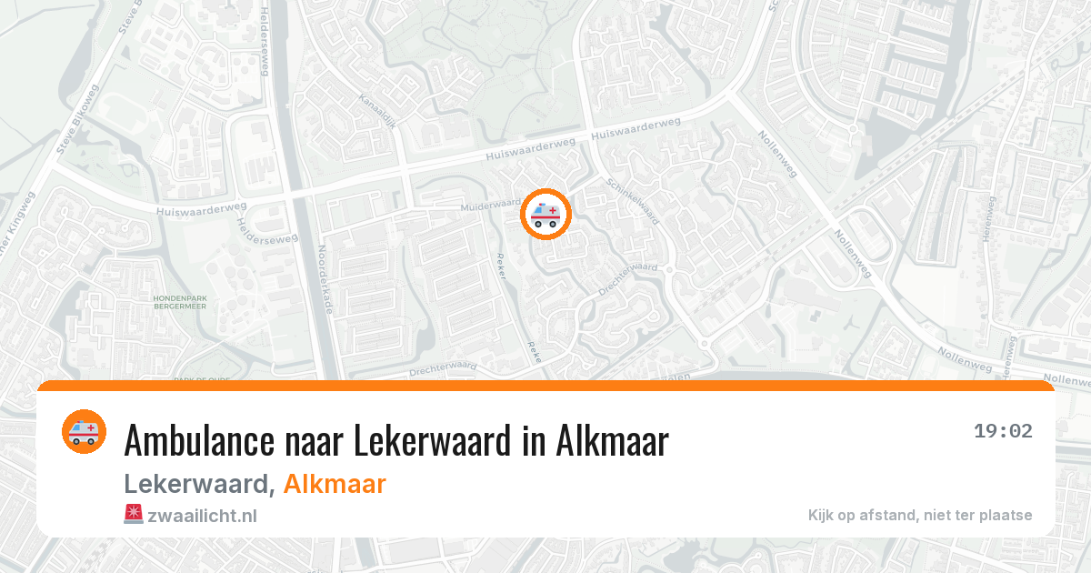 Ambulance naar Lekerwaard in Alkmaar — 30 jun 2026