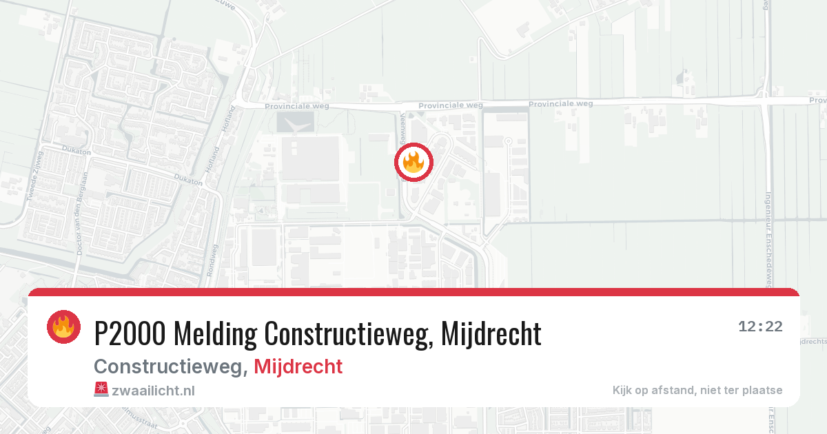 P2000 Melding Constructieweg, Mijdrecht — 27 feb 2026