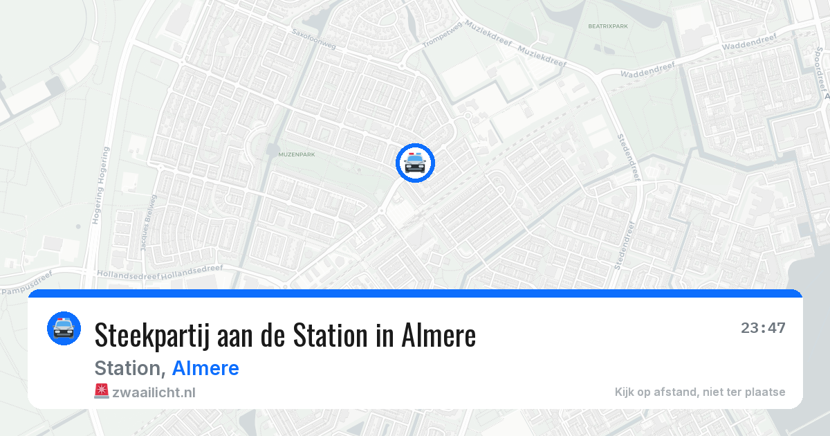 Steekpartij aan de Station in Almere — 20 mei 2026