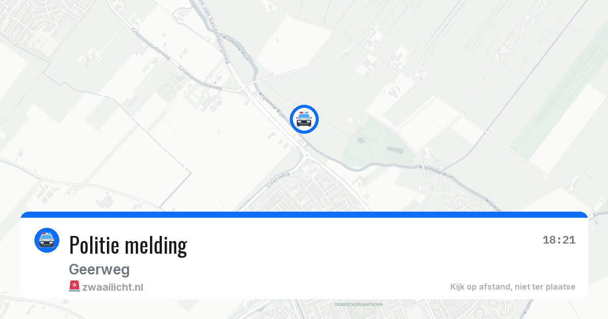 Politie melding — 31 mei 2026