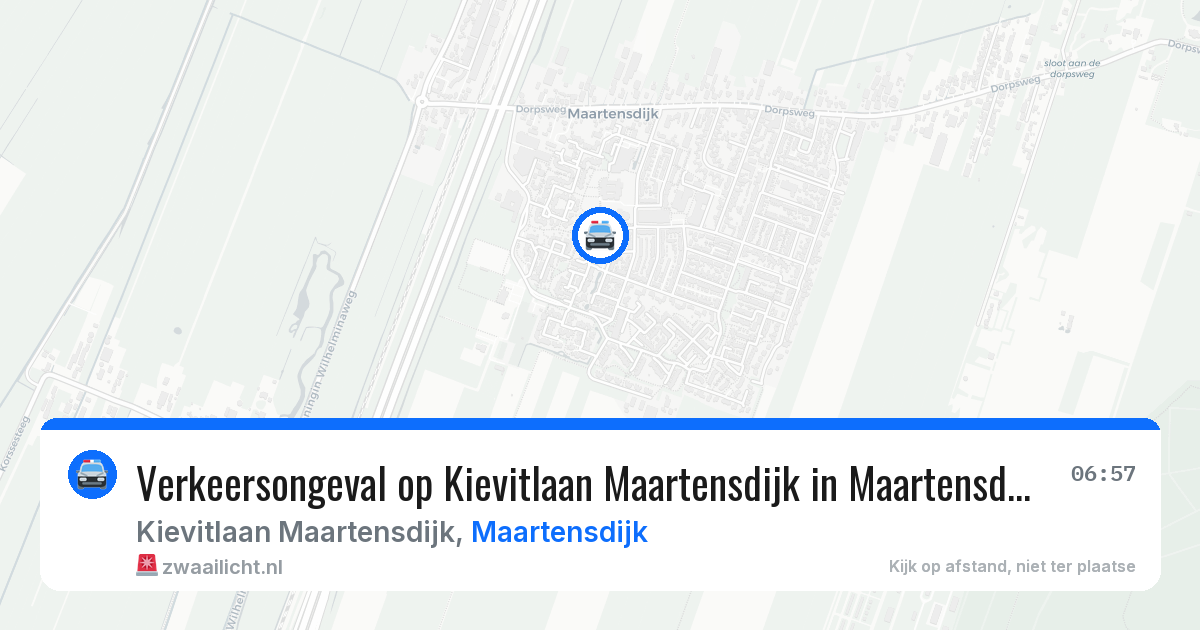 Verkeersongeval op Kievitlaan Maartensdijk in Maartensdijk — 6 mei 2026