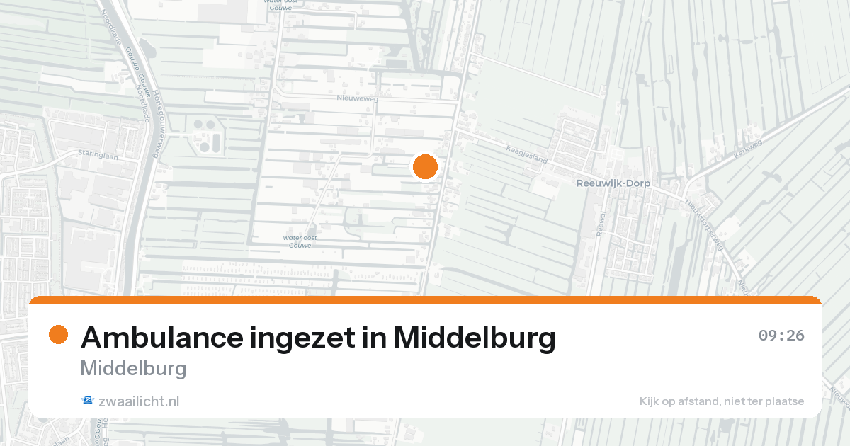 Ambulance ingezet in Middelburg — 8 feb 2026