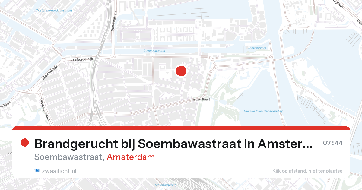 Brandgerucht bij Soembawastraat in Amsterdam — 23 jun 2026