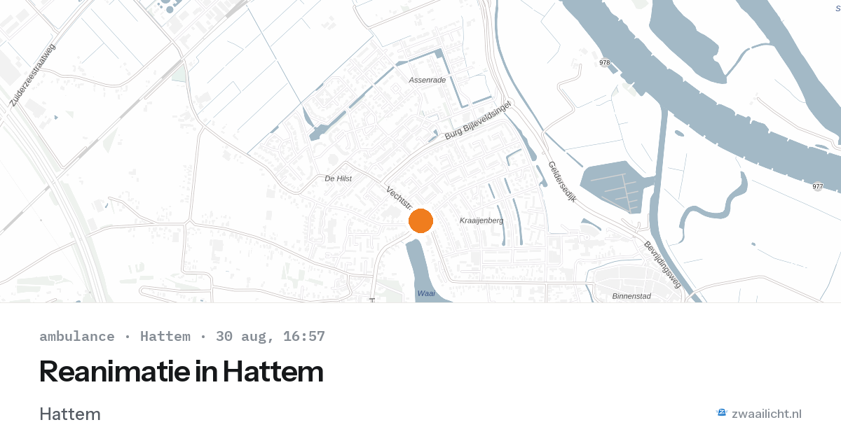 Reanimatie in Hattem — 30 aug 2026