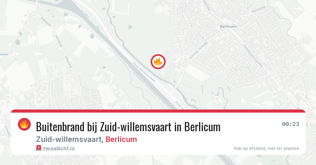 Buitenbrand bij Zuid-willemsvaart in Berlicum — 7 jun 2026