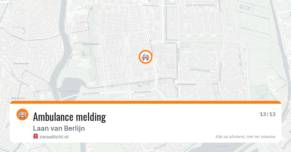 Ambulance melding — 15 mei 2026