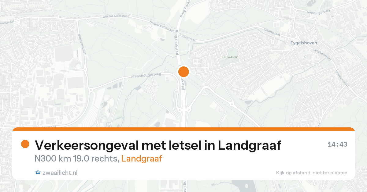 Verkeersongeval met letsel in Landgraaf — 17 aug 2026