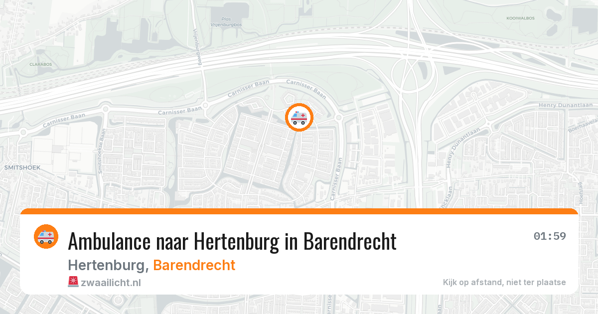 Ambulance naar Hertenburg in Barendrecht — 6 jun 2026