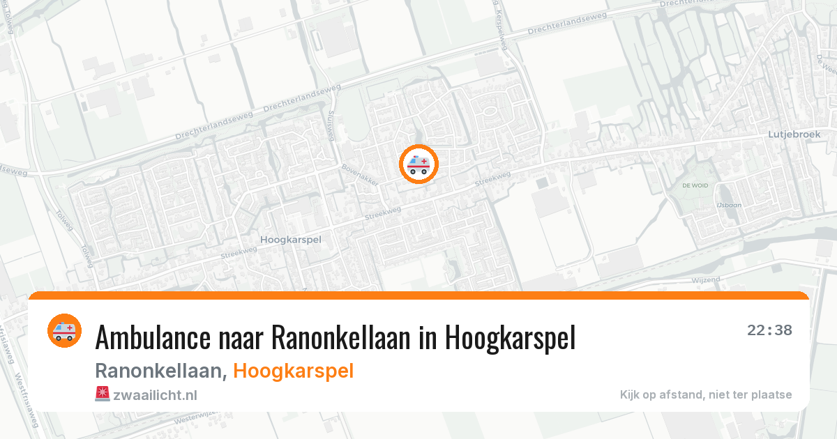 Ambulance naar Ranonkellaan in Hoogkarspel — 2 jun 2026