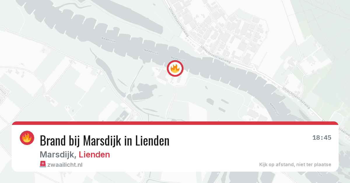 Brand bij Marsdijk in Lienden — 5 jul 2026