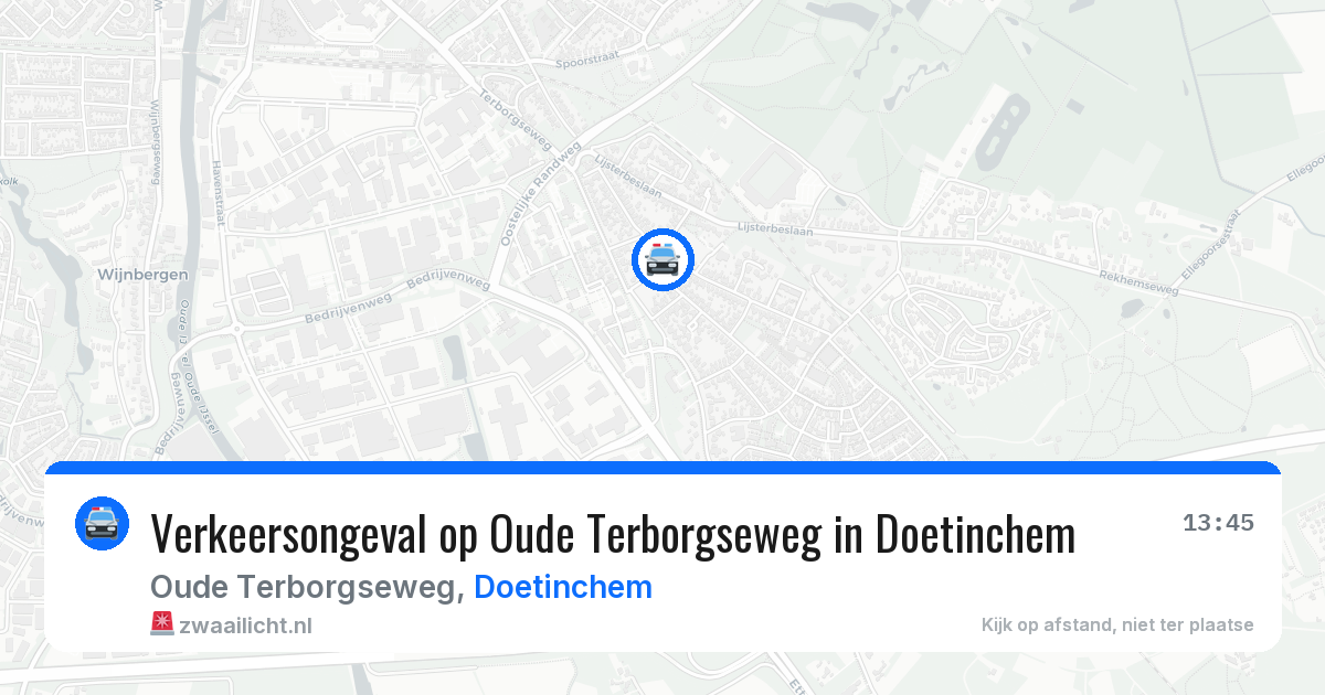 Verkeersongeval op Oude Terborgseweg in Doetinchem — 17 feb 2026