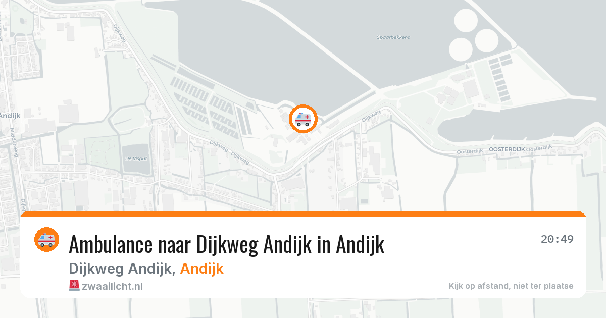 Ambulance naar Dijkweg Andijk in Andijk — 30 mrt 2026