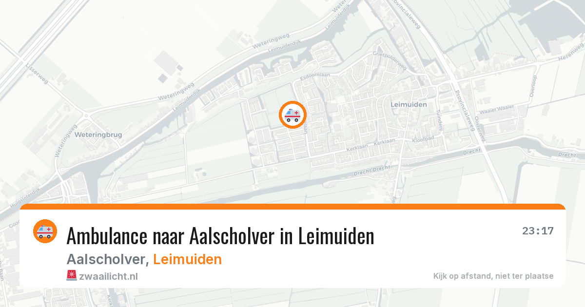 Ambulance naar Aalscholver in Leimuiden — 2 aug 2026