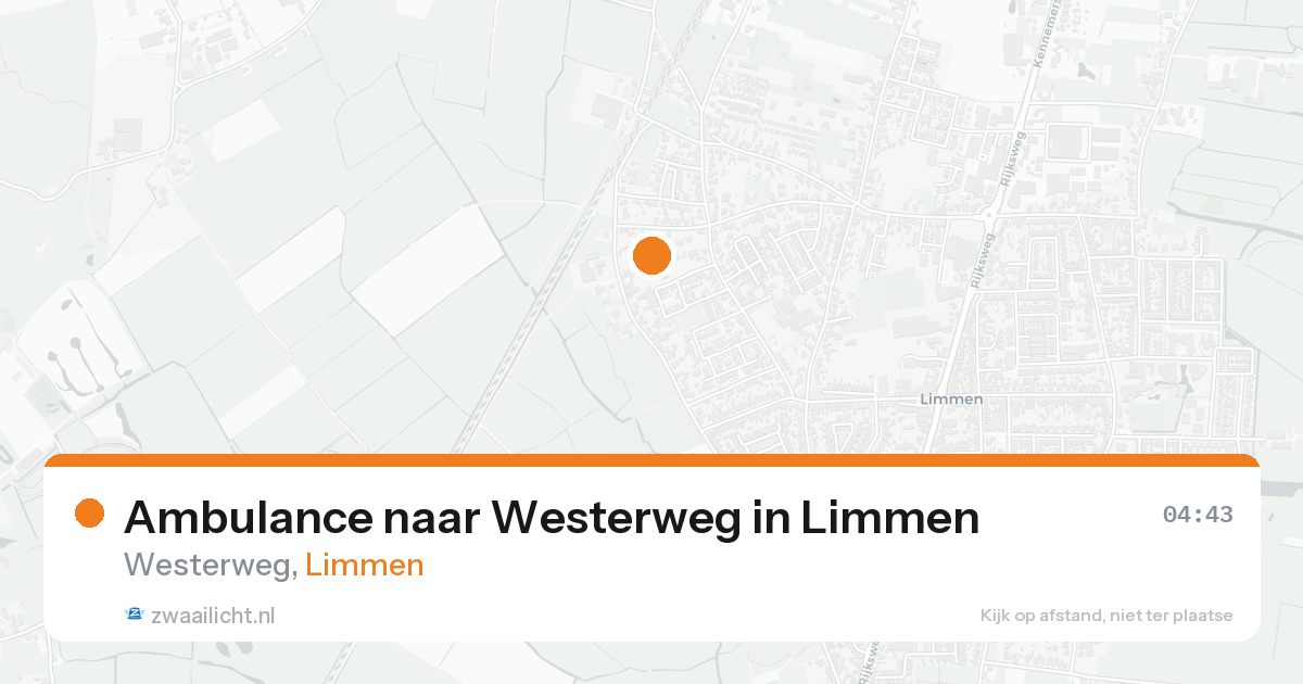 Ambulance naar Westerweg in Limmen — 25 aug 2026