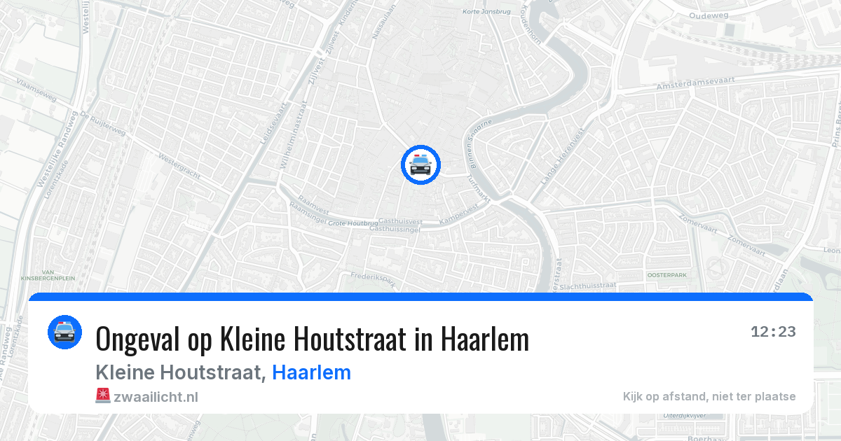 Ongeval op Kleine Houtstraat in Haarlem — 11 apr 2026