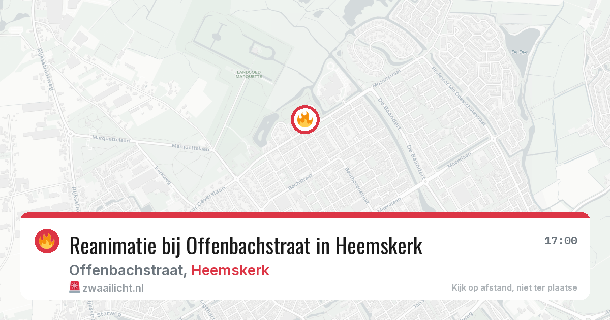 Reanimatie bij Offenbachstraat in Heemskerk — 1 aug 2026