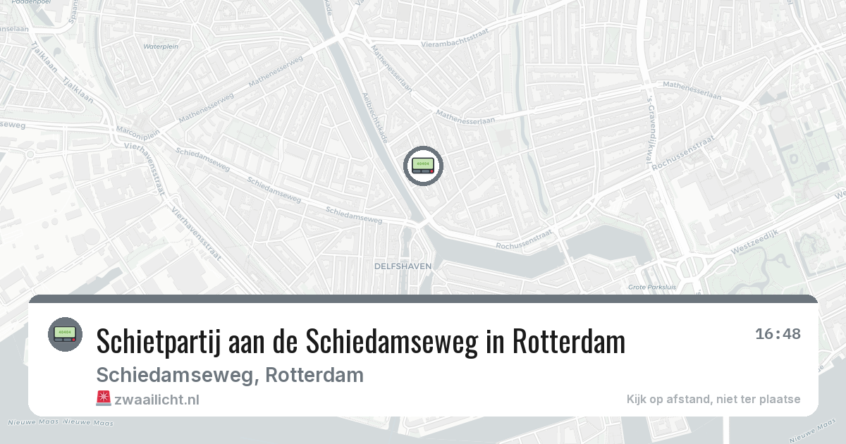 Schietpartij aan de Schiedamseweg in Rotterdam — 5 mrt 2026