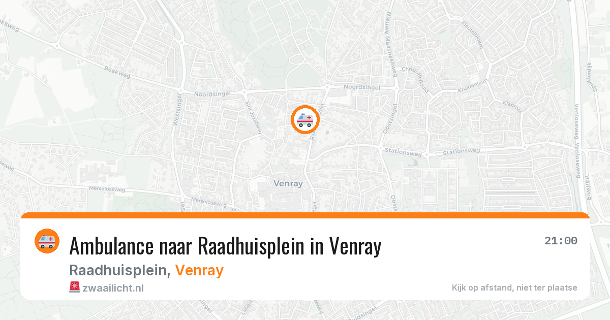 Ambulance naar Raadhuisplein in Venray — 5 aug 2026