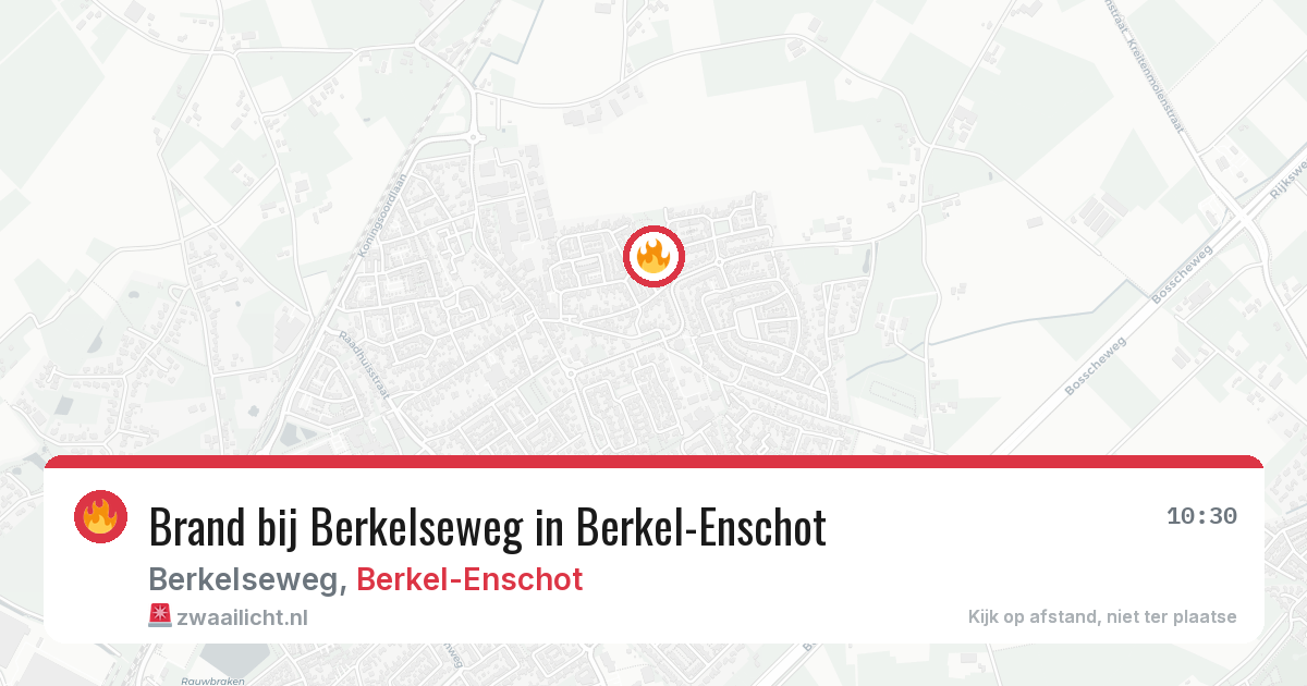 Brand bij Berkelseweg in Berkel-Enschot — 7 apr 2026