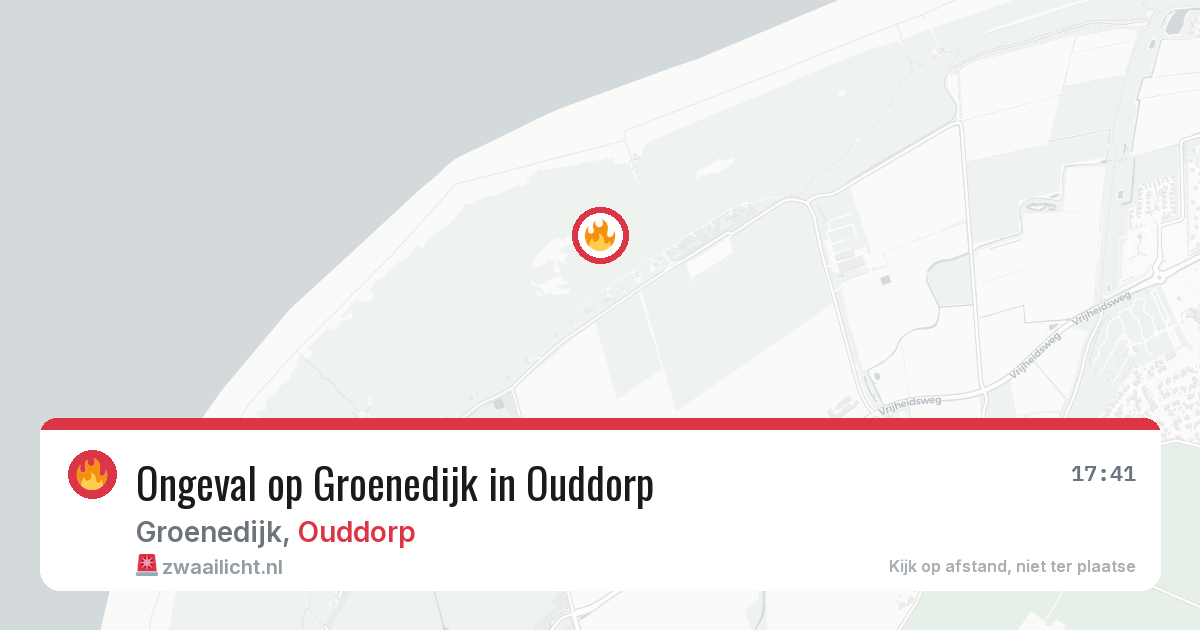 Ongeval op Groenedijk in Ouddorp — 11 aug 2026
