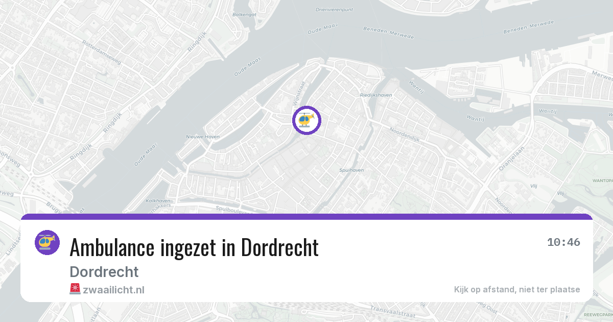 Ambulance ingezet in Dordrecht — 17 jun 2026