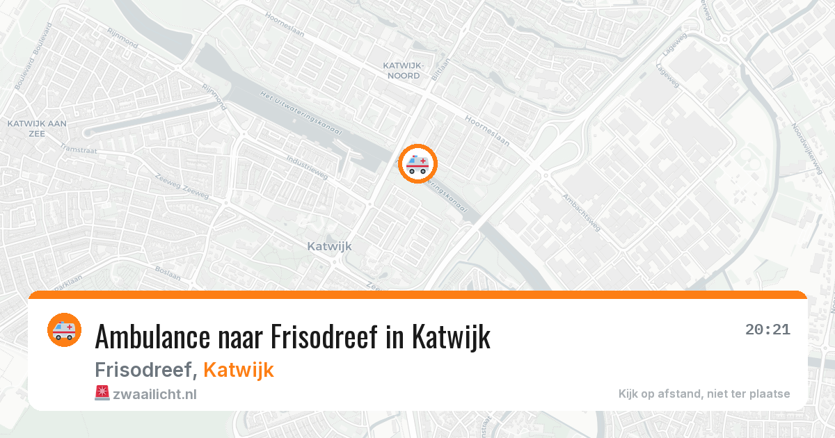 Ambulance naar Frisodreef in Katwijk — 23 mei 2026