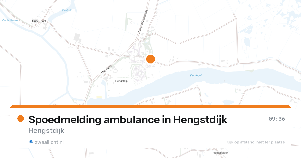 Spoedmelding ambulance in Hengstdijk — 27 aug 2026