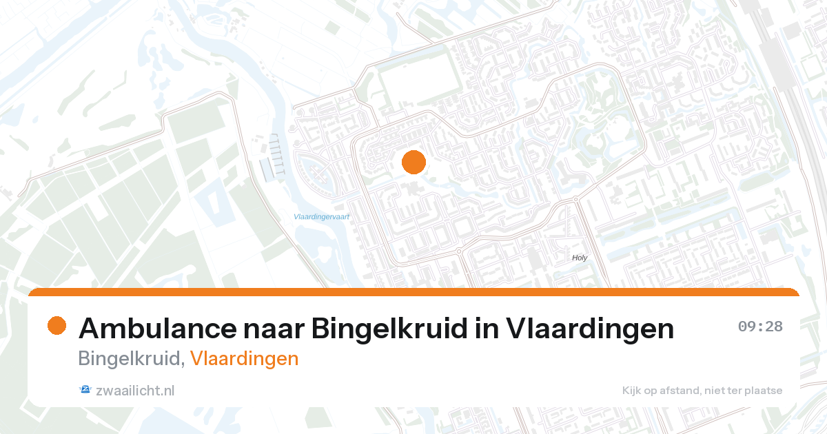 Ambulance naar Bingelkruid in Vlaardingen — 27 aug 2026