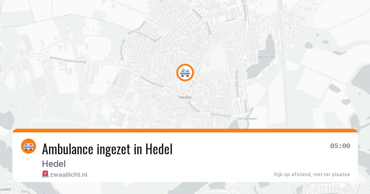 Ambulance ingezet in Hedel — 6 jun 2026