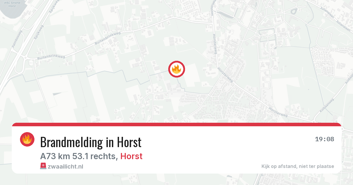 Brandmelding in Horst — 24 mei 2026