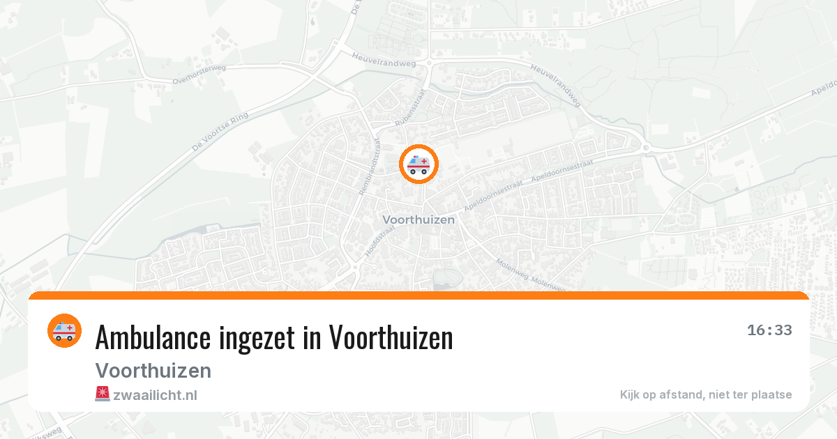 Ambulance ingezet in Voorthuizen — 27 jun 2026