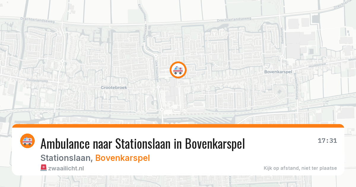 Ambulance naar Stationslaan in Bovenkarspel — 16 jun 2026