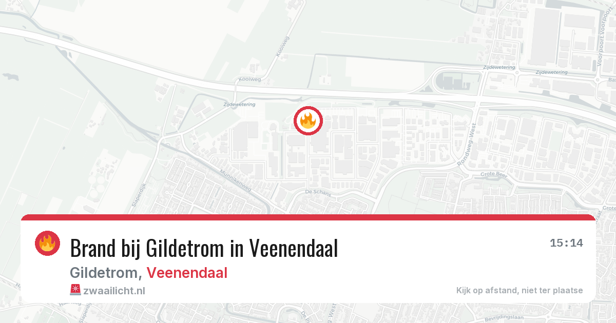 Brand bij Gildetrom in Veenendaal — 13 jul 2026