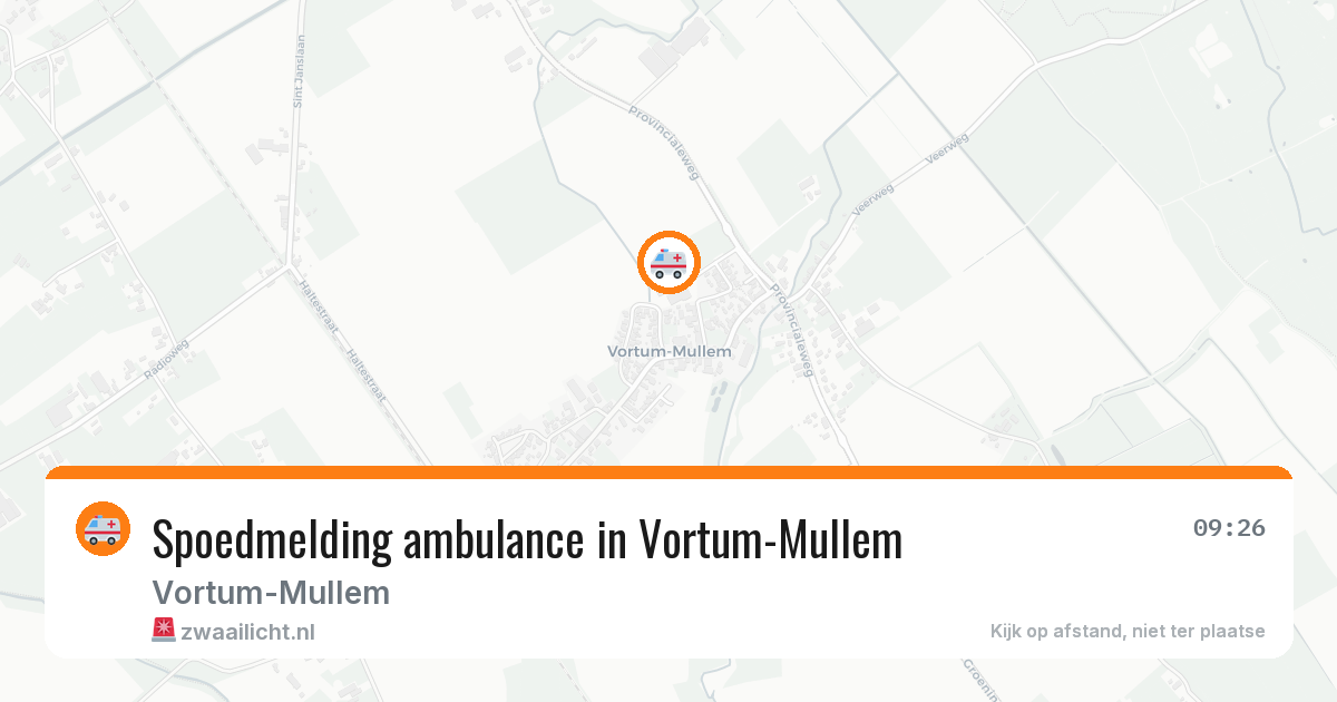 Spoedmelding ambulance in Vortum-Mullem — 17 mrt 2026
