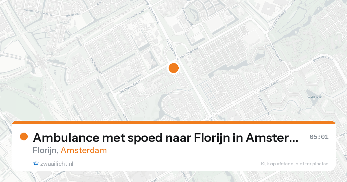 Ambulance met spoed naar Florijn in Amsterdam — 31 jan 2026