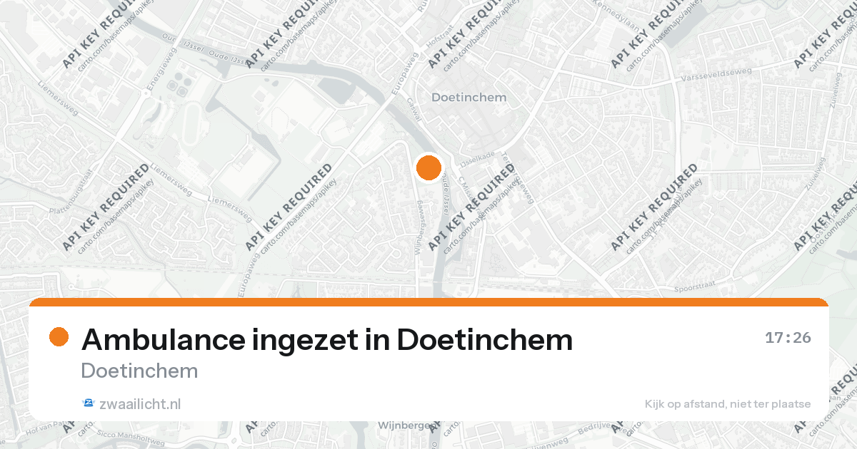 Ambulance ingezet in Doetinchem — 14 aug 2026