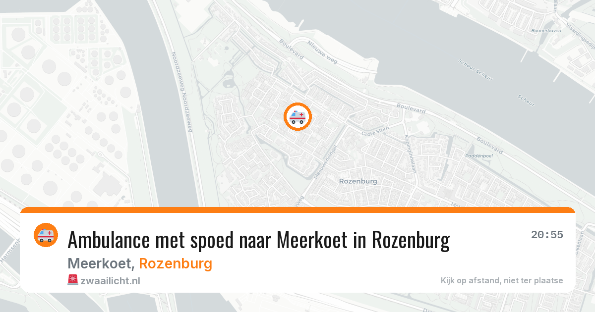 Ambulance met spoed naar Meerkoet in Rozenburg — 16 mei 2026