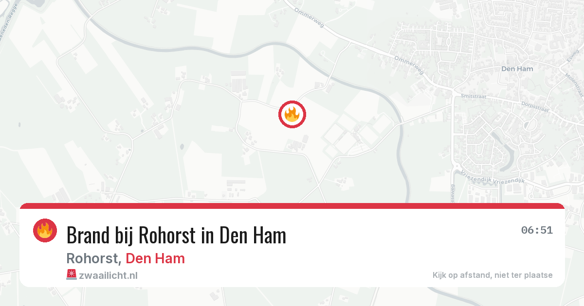 Brand bij Rohorst in Den Ham — 20 jun 2026