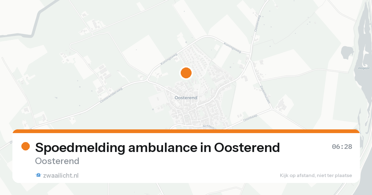 Spoedmelding ambulance in Oosterend — 8 feb 2026