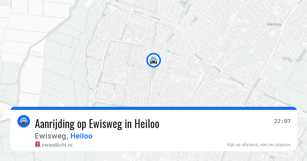 Aanrijding op Ewisweg in Heiloo — 22 mei 2026