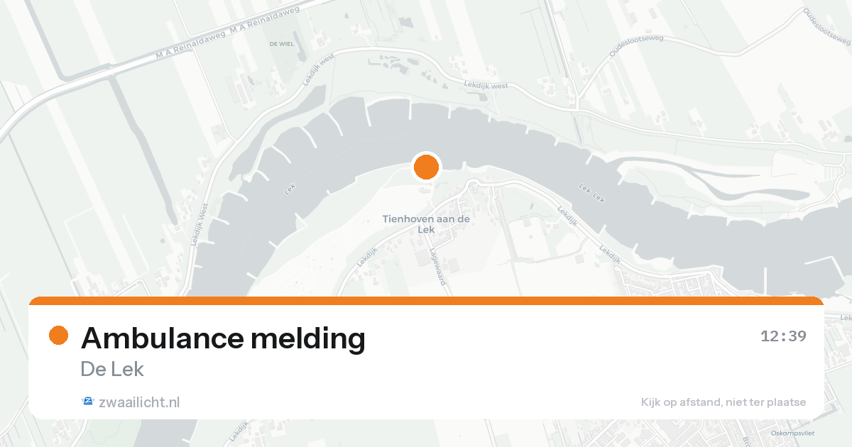 Ambulance melding — 12 mei 2026